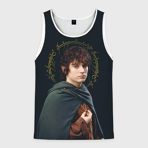 Мужская майка без рукавов Фродо - Властелин колец / 3D-Белый – фото 1