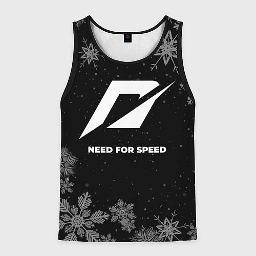 Мужская майка без рукавов Снежный Need for Speed / 3D-Черный – фото 1