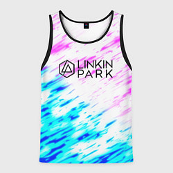 Мужская майка без рукавов Linkin park rock краски