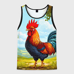 Мужская майка без рукавов Петушок