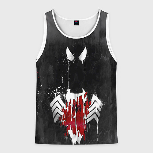 Мужская майка без рукавов Человек паук и веном / 3D-Белый – фото 1