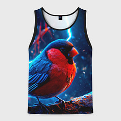 Мужская майка без рукавов Снигирь и молнии