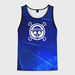 Мужская майка без рукавов One Piece blue poly