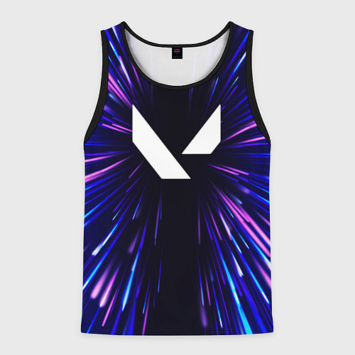 Мужская майка без рукавов Valorant neon energy / 3D-Черный – фото 1