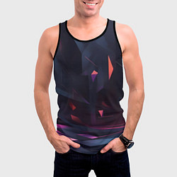 Майка-безрукавка мужская Абстрактный вихрь, цвет: 3D-черный — фото 2