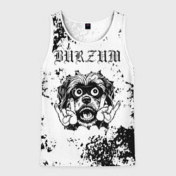 Мужская майка без рукавов Burzum - рок пес