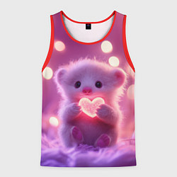 Мужская майка без рукавов Милый грызун с сердечком