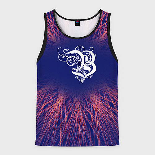 Мужская майка без рукавов Burzum red energy / 3D-Черный – фото 1