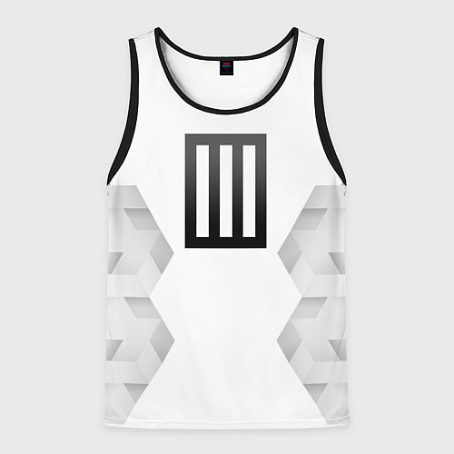 Мужская майка без рукавов Paramore white poly / 3D-Черный – фото 1