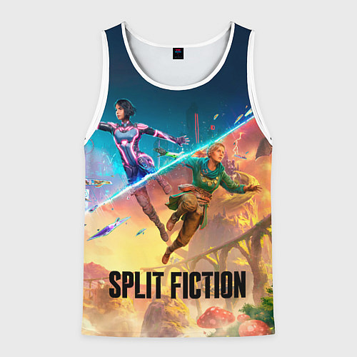 Мужская майка без рукавов Главные герои Split fiction / 3D-Белый – фото 1