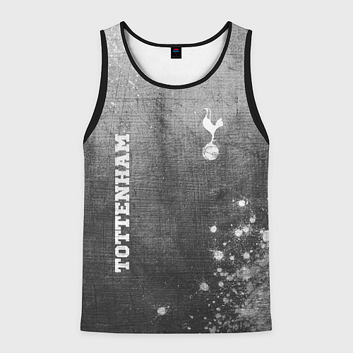 Мужская майка без рукавов Tottenham - grey gradient вертикально / 3D-Черный – фото 1