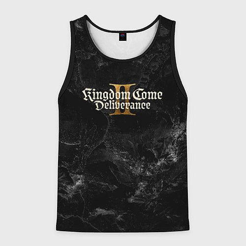 Мужская майка без рукавов Kingdom Come Deliverance 2 dark logo / 3D-Черный – фото 1