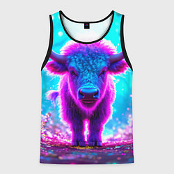 Мужская майка без рукавов Белый буйвол