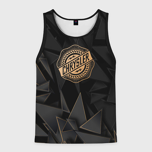Мужская майка без рукавов Chrysler golden poly / 3D-Черный – фото 1