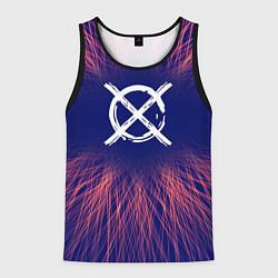 Мужская майка без рукавов CreepyPasta red energy