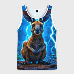 Мужская майка без рукавов Кенгуру в разрядах молнии