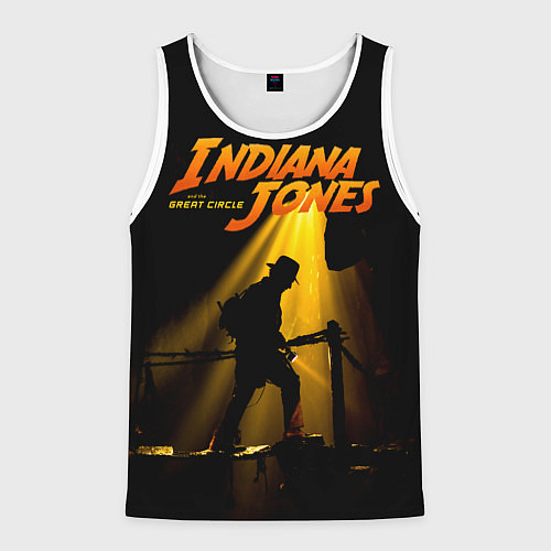 Мужская майка без рукавов Indiana Jones / 3D-Белый – фото 1