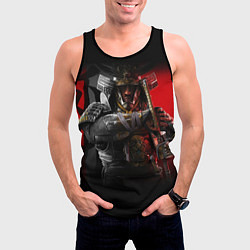 Майка-безрукавка мужская Ассасинс Крид Тени, цвет: 3D-черный — фото 2