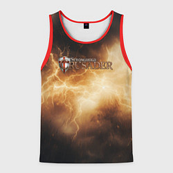 Мужская майка без рукавов Stronghold сrusader лого и гром