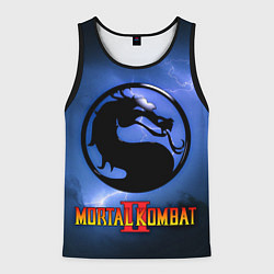 Мужская майка без рукавов Мортал комбат 2 - логотип