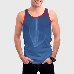 Майка-безрукавка мужская Холодное сердце, цвет: 3D-красный — фото 2