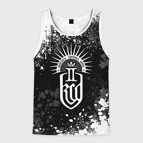 Мужская майка без рукавов Kingdom come 2 - белые брызги / 3D-Белый – фото 1
