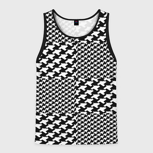 Мужская майка без рукавов Комбинация / 3D-Черный – фото 1