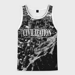 Мужская майка без рукавов Civilization - global strategy