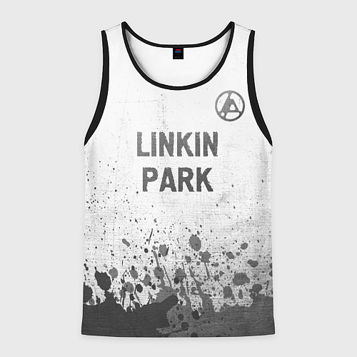 Мужская майка без рукавов Linkin Park 2024 - white gradient посередине / 3D-Черный – фото 1