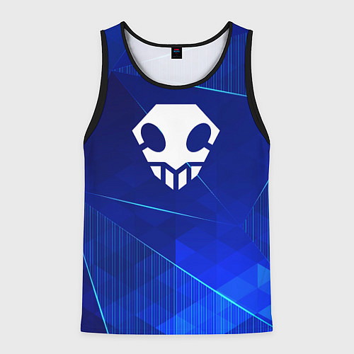 Мужская майка без рукавов Bleach blue poly / 3D-Черный – фото 1