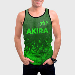 Майка-безрукавка мужская Akira - green gradient посередине, цвет: 3D-черный — фото 2