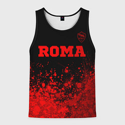 Майка-безрукавка мужская Roma - red gradient посередине, цвет: 3D-черный