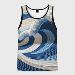 Мужская майка без рукавов Волна из нитей