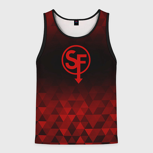 Мужская майка без рукавов Sally Face red poly / 3D-Черный – фото 1