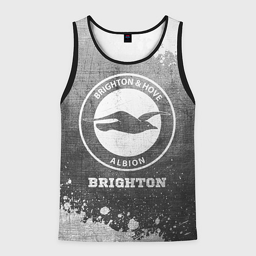Мужская майка без рукавов Brighton - grey gradient / 3D-Черный – фото 1
