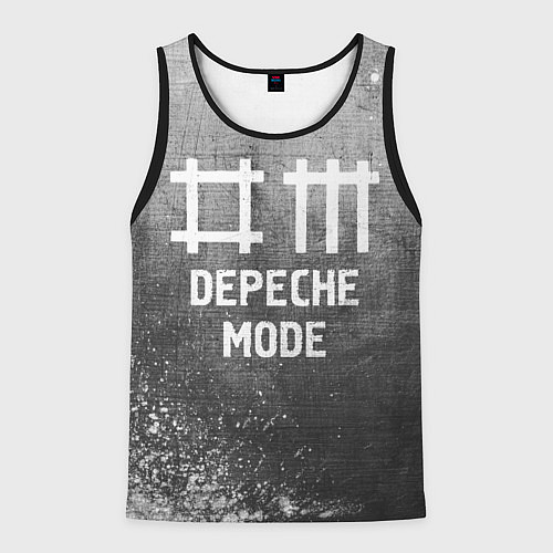 Мужская майка без рукавов Depeche Mode - grey gradient / 3D-Черный – фото 1