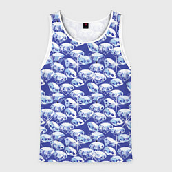 Мужская майка без рукавов Голубые бриллианты