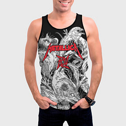 Майка-безрукавка мужская Metallica - rats and crows, цвет: 3D-черный — фото 2