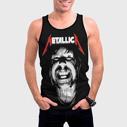 Майка-безрукавка мужская Metallica - James Hetfield, цвет: 3D-черный — фото 2