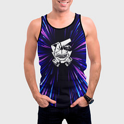 Майка-безрукавка мужская Tokyo Ghoul neon energy, цвет: 3D-черный — фото 2