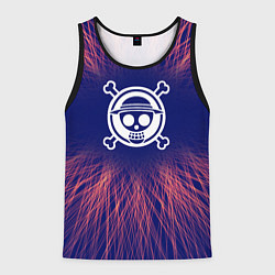 Майка-безрукавка мужская One Piece red energy, цвет: 3D-черный