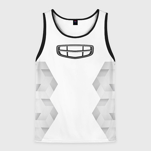 Мужская майка без рукавов Geely white poly / 3D-Черный – фото 1