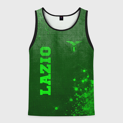 Мужская майка без рукавов Lazio - green gradient вертикально / 3D-Черный – фото 1