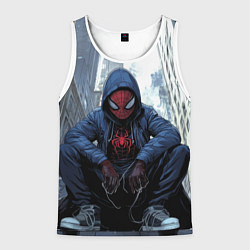 Мужская майка без рукавов Человек-паук в кедах