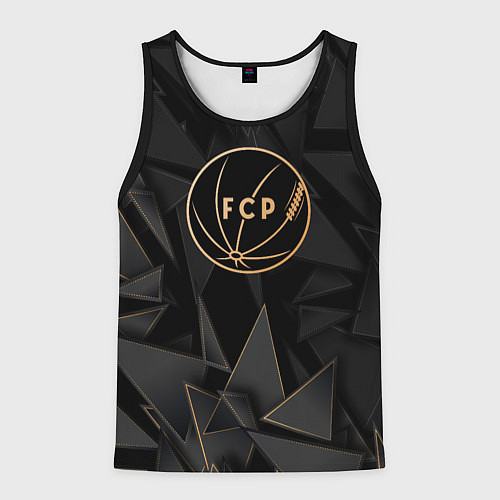 Мужская майка без рукавов Porto golden poly / 3D-Черный – фото 1