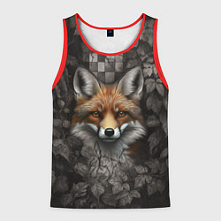 Мужская майка без рукавов Внимательный лис
