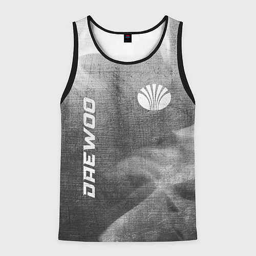 Мужская майка без рукавов Daewoo - grey gradient вертикально / 3D-Черный – фото 1