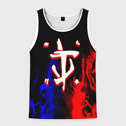 Мужская майка без рукавов Doom flame neon