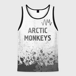 Мужская майка без рукавов Arctic Monkeys - white gradient посередине