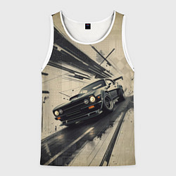 Мужская майка без рукавов Автомобиль для уличной гонки